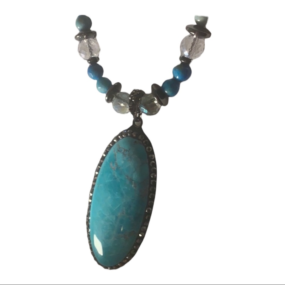 Handcrafted Genuine Turquoise Necklace set